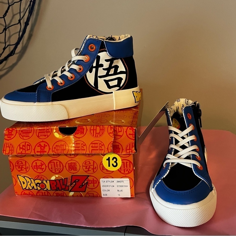 Dragonball Z Boys High Top Sneakers